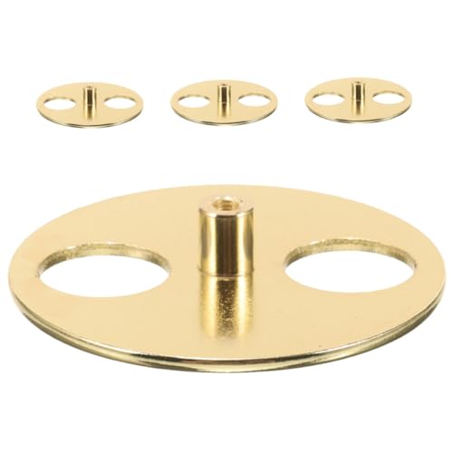 TOYANDONA 4 Stück Box Spieluhr Plattenspieler Basis Metall Wickler Basis Wickelschlüssel Basis Wickelschlüssel Ersatz Wicklung Metall Wickler Teile DIY Wickler Ersatzteile Golden von TOYANDONA