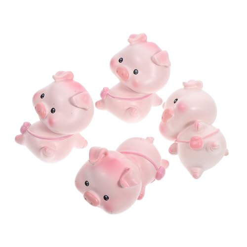 TOYANDONA 4 Stück Pfirsich- -Ornament Sparschwein Sparkasse kinderzimmerdeko Dekoration kinderzimmer Figur Ornament Desktop-Cartoon-Ornament Anzahl der Lipide von TOYANDONA