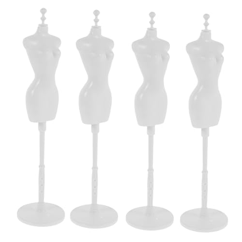 TOYANDONA 4er Set Mini Puppen Kleiderständer Mannequin Aus Abnehmbares Skelett Für Hochzeitskleid Anzeige Langlebiger Kleiderhalter Für Puppenbekleidung von TOYANDONA