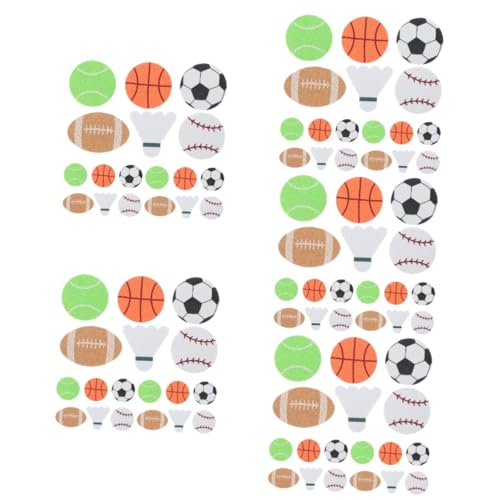 TOYANDONA 5 Packungen Ballaufkleber zur Balldekoration belohnungssticker Kinder kindergeburtstags Dekoration Craft Kinder Sticker Aufkleber für Sportbälle Selbstklebende Kugelaufkleber Eva von TOYANDONA