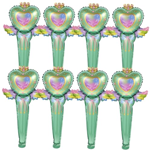 TOYANDONA 50 Stück Aufblasbarer Feenstab Dulces Para Fiestas Brautballons Party Layout Requisiten Feenstab Modellierballons Feenstab Design Ballon Party Folienballons von TOYANDONA