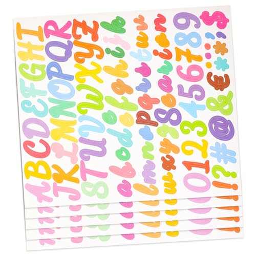 TOYANDONA 5St Reflektierende dekorative Zahlenaufkleber Buchstabenaufkleber personalisierte Sticker metalldeko Alphabet-Aufkleber Etikett Aufkleber mit Zahlen Scrapbooking-Nummernaufkleber von TOYANDONA