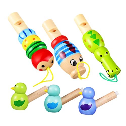 TOYANDONA 6 Stücke Cartoon Vogel Pfeife Plüsch Pfeifen Für Pfeife Für Musical Pfeife Oddball Krabben Tier Krabbeln Mädchen Pfeife Pvc von TOYANDONA