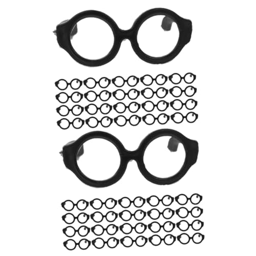 TOYANDONA 60 Stück Puppenbrillen Brillen Für Puppen Anziehpuppen Lustige Brillen Dekorationen Brillen Requisiten Für Puppen Anziehpuppen Mini Brillen Puppenbrillen Brillen Für Puppen von TOYANDONA