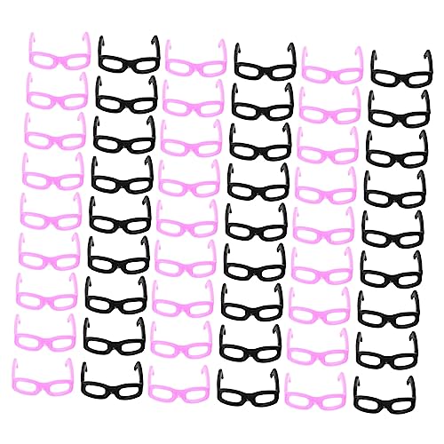 TOYANDONA 60st Mini-Sonnenbrille Wackelndes Auge Babyspielzeug Puppe Augen Selbstklebend Haustier Sonnenbrille Mini-Brille Für Miniatur Zubehör Spielzeuge Sonnenbrille Gläser Plastik von TOYANDONA