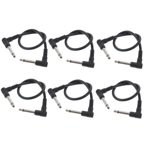 TOYANDONA 6er Set Gitarren Patchkabel 30cm Flache Audio Kabel Für Elektrische Gitarre Und Effektpedale Hochwertige Verbindung Für Klaren von TOYANDONA