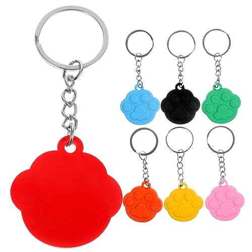 TOYANDONA 7St Plüsch Armbänder Halter Haken würfelunterlage einhelll leichte Festivalgeschenk lichtwärts Schlüsselanhänger-Accessoires für Damen Taschenanhänger Geldbörse Charme PVC von TOYANDONA