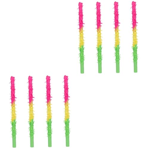 TOYANDONA 8 Stk Piñata-Sticks Piñata-Buster Geburtstagsfeier Piñata Cinco de Mayo Pinata geburtstagsfeier deko kinder party spiele Pinata-Stick zum Geburtstag Pinata-Stick-Spielzeug Papier von TOYANDONA