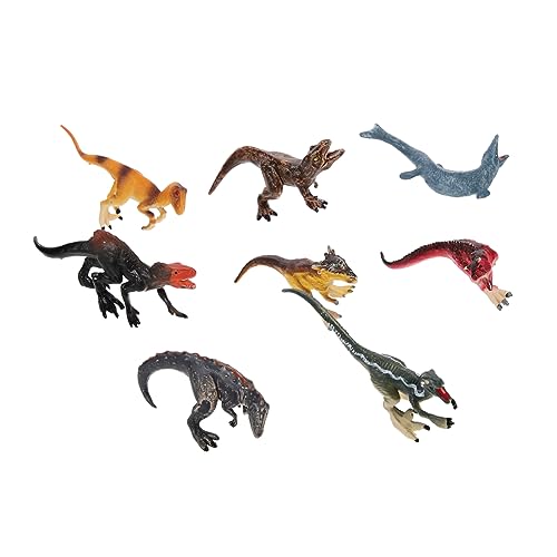 TOYANDONA 8st Dinosaurier-kuchen Dekorieren Kuchen-dinosaurier-ornament Kuchendekorationen Dinosaurier-kuchendekore Kuchen Dinosaurier Dekore Party Dinosaurier-schmuck Plastik von TOYANDONA