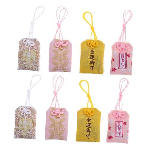 TOYANDONA 8st Wächter-gebetstasche Japanische Amulette Omamori Japanisches Für Glück Glücksbringer Beutel Zum Aufhängen Reichtumssegen-charme Glücksbeutel-anhänger Schutzzauber Stoff von TOYANDONA