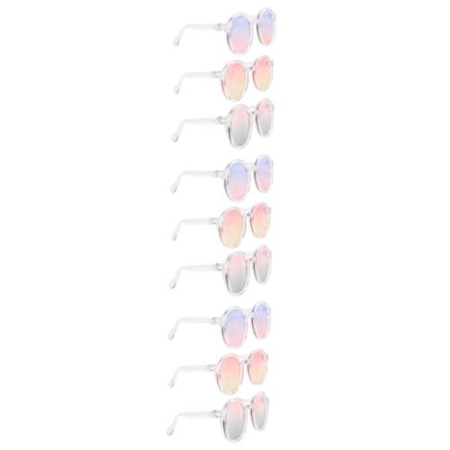 TOYANDONA 9 Stk 6 Punkte Puppenbrille Accessoires für Puppenkleidung Kostümbrille Puppen Kleidung Puppen Klamotten schnapsgläser Sonnenbrille Brille zum Anziehen der Brille für von TOYANDONA