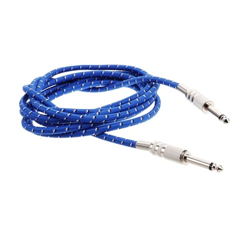 TOYANDONA Audiokabel Für E-gitarre Rechtwinkliges Midi-kabel Audio Gitarre Kabel Gitarren-patchkabel Kabel Für Elektrische Gitarre Gitarrendraht Gitarrenkabel Blue Aluminiumfolie von TOYANDONA