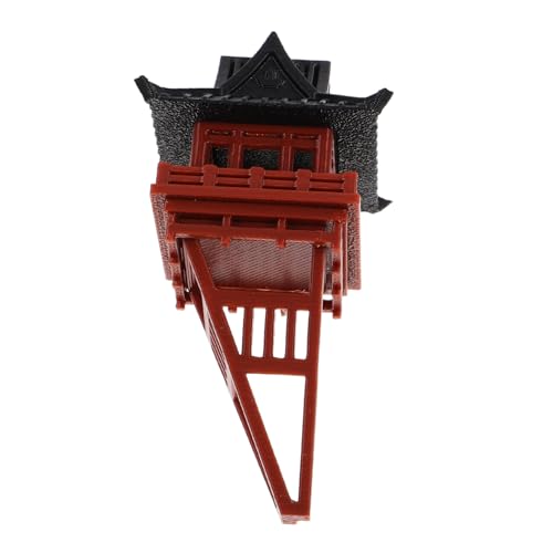 TOYANDONA Baumhausmodell Asiatische Pagode Japanisches Shinto-Torii-Tor Japanische Tischdekoration Asiatisches Meditations-Zen-gartendekoration Pagodengartenstatue Plastik Light Brown von TOYANDONA