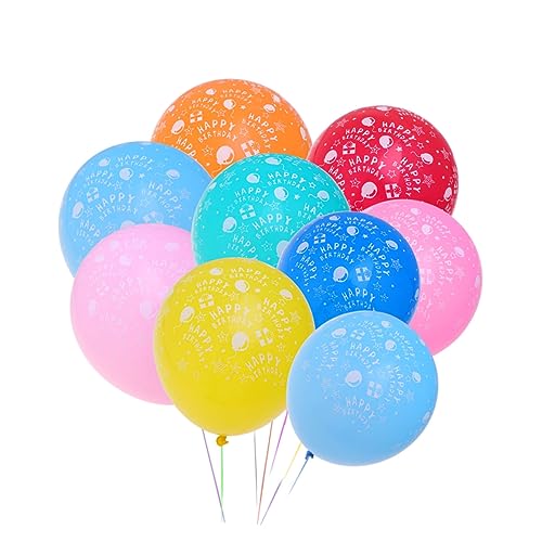 TOYANDONA Bedruckte Luftballons Personalisierte Happy Birthday Ballons Ideal Für Partys Hochzeiten Und Feierlichkeiten Vielseitige Dekoration Für Zuhause Und Events von TOYANDONA