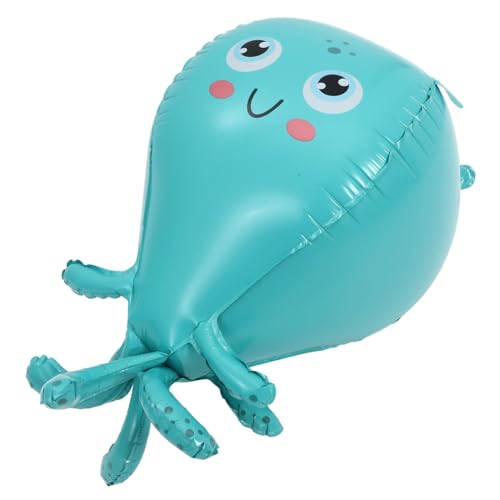 TOYANDONA Dreidimensionaler Oktopus-ballon Elektrische Ballonpumpe Ballongirlande Tank Luftpumpe Für Schlauchboote Klare Luftballons Inflator-ballons-pumpe Ballonstanzer Blue Aluminiumfolie von TOYANDONA