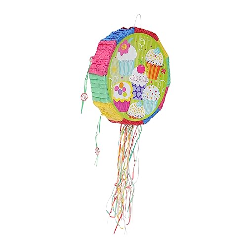 TOYANDONA -Piñata Eistüte-Pinata Kind Obstkuchen mit Süßigkeiten gefülltes Eiswagen-Pinata Neon überraschungstüte surprise candy man Piñata zerschmetterndes Pinata von TOYANDONA