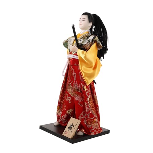 TOYANDONA -Figur -Puppen Im Japanischen Stil Japanische Schreibtischdekoration Feiertags-mittelstücke Für Den Esstisch Japanische Festdekoration -Puppen- Gips von TOYANDONA