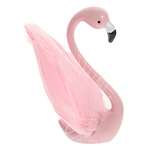 TOYANDONA Flamingo-Ornamente Flamingo Tischdekoration Flamingo-Statue für Desktop Miniatur-Flamingo-Statue tortendeko Einschulung bücherregal Prinzessin Modell Hawaii Skulptur schmücken Harz von TOYANDONA