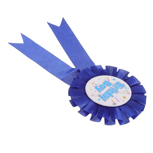 TOYANDONA Geburtstagskind-Abzeichen geburtstagsgeschenk geburtstagsdekoration Preisband zum Geburtstag Broschen für Jungen Alles zum Geburtstag-Bandabzeichen Weißblech Blue von TOYANDONA