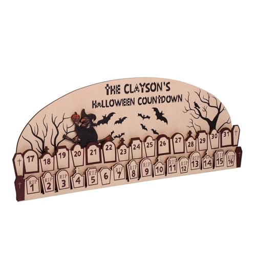 TOYANDONA Halloween-Adventskalender sterben Ornamente Halloween-Partygeschenke Puzzle Dekorationen Halloween Countdown Halloween Kalender Halloween- Countdown-Kalender Holz von TOYANDONA