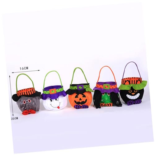 TOYANDONA Halloween-Süßigkeitsbeutel Halloween-Süßigkeitshalter Halloween-Kekstüte halloween handtasche halloween tragetasche Handtaschen Süßigkeitentüten aus Stoff Halloween-Goodie-Bags von TOYANDONA