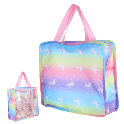 TOYANDONA Handtasche Für Puppen Transparente Aufbewahrungstasche Für Puppenzubehör Inklusive Kleidung Kamm Und Spiegel Ideales Reise Set Für von TOYANDONA