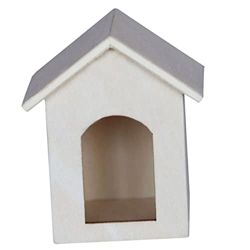 TOYANDONA Hausmodell buchregal Dekoration kindergeschenk Garden Decor Home Decoration DIY Miniaturhaus Vogelhaus Puppenkleidung Häuser winziges Holzhaus Mikrolandschaftshaus hölzern Beige von TOYANDONA