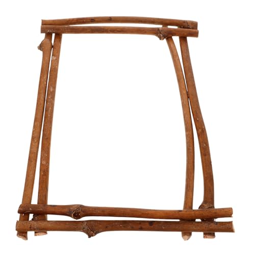 TOYANDONA Hochzeitsbogenrahmen Creative Frame haustür deko Hochzeit Dekoration Vintage Decor deko Vintage Wanddeko DIY Rattanring Kranzring aus Rattan unvollendeter Mini-Bogenrahmen hölzern von TOYANDONA