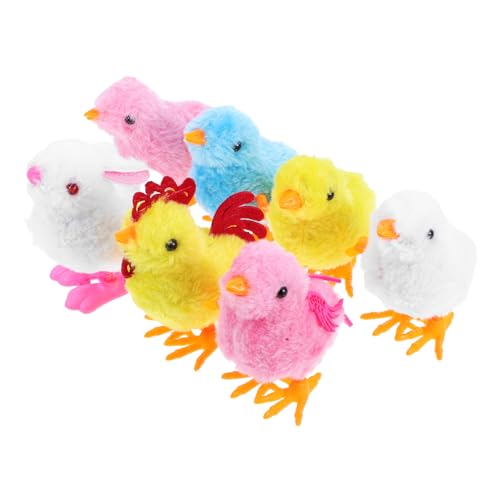 TOYANDONA Hüpfende Küken & Kaninchen Wind Up Für Ostern Fluffy Hüpfer Für Mitgebsel Und Partytüten Bunte Hühner Und Hasen Für von TOYANDONA