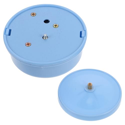 TOYANDONA Kasten drehbare Spieluhr DIY Musikbox Zubehör Spieluhr zum Selbermachen rotierende Spieluhr Rotierende Musikbox Traditionelle Musikbox Blaue Musikbox rotierende Basis Plastik Blue von TOYANDONA