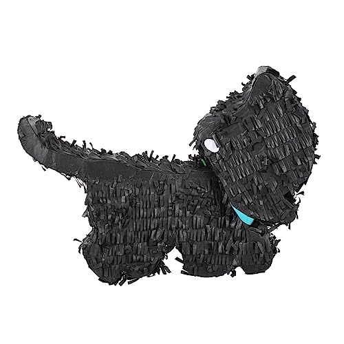 TOYANDONA Kleine Schwarze Hundepiñata Tiere Hundespielzeug Gastgeschenke Für Hunde Puzzle Futterspender Dackel- Mini- Outdoor- Zahnpasta Black Papier von TOYANDONA