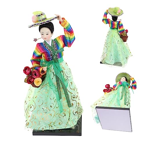 TOYANDONA Koreanische Puppe Zarte Puppe Koreanisches Kunsthandwerk Heimdekoration Verzierung in Form Einer Tischpuppe Puppe Für Zuhause Puppe Im Koreanischen Stil Puppendekor Schaum von TOYANDONA