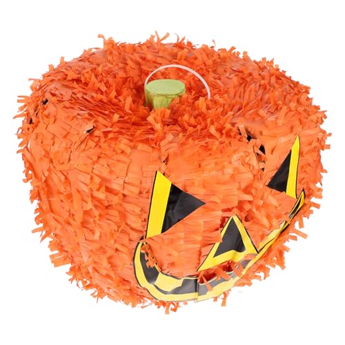 TOYANDONA Kürbis Piñatas Gefülltes Kürbis Für Halloween Fallen Kürbis Pinata Kürbis-piñata Halloween-zappelspielzeug Halloween- Dekorationen Laterne Nicht Orange Papier von TOYANDONA