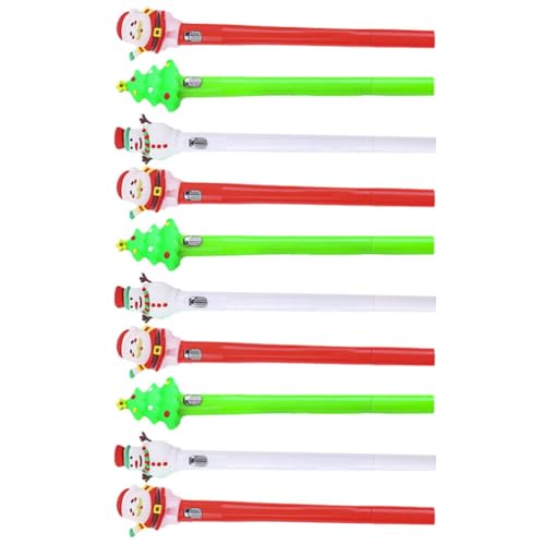 TOYANDONA 10st Schneemann-schreibstift Weihnachts-gelstifte Gel Stift Neutralstift Led-kugelschreiber Schreibgelstift Stifte Für Büroschilder Student Weihnachten Schreibgerät Plastik von TOYANDONA