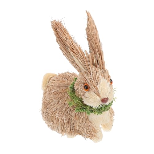 TOYANDONA Niedlicher Osterhase Zum Basteln Als Tischdekoration Kaninchenfigur Für Osterparty Dekorationen Rustikale Hasen Im Bauernhausstil von TOYANDONA