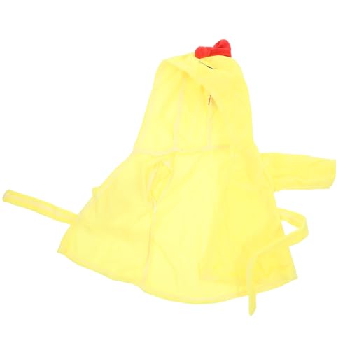 TOYANDONA Puppenpyjama Puppenkostüm Kleidung Für Puppen Kompakte Puppenkleidung Wiederverwendbare Puppenkleidung Babypuppenmantel Puppenkleidungsspielzeug Cartoon-puppenmantel Yellow Flanell von TOYANDONA