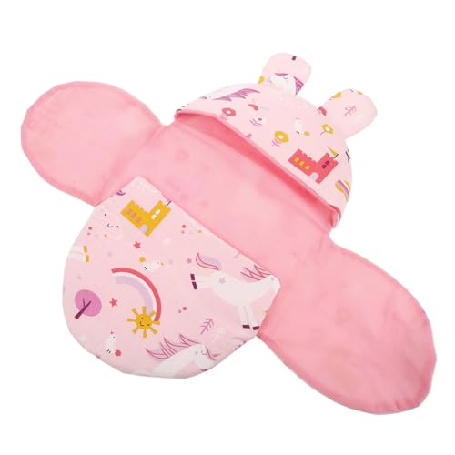 TOYANDONA Puppenschlafsack Mädchen Outfits Flauschige Wickeldecke Set Neugeborenen Anzug Kleinkind Mädchen Kleidung Accessoires Kostüm Spielzeug Puppenkleidung Puppen Outfit von TOYANDONA