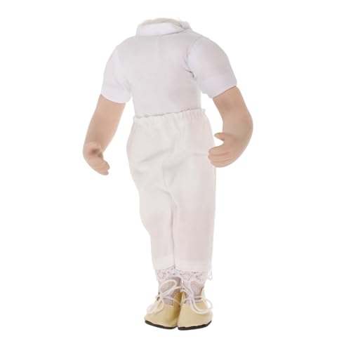 TOYANDONA Puppenzubehör Aus Keramik Puppe Figur Körper DIY-puppenkörpermodell Für Körperteile Einer Puppe DIY Puppe Versorgung DIY Handgemachter Puppenkörper Weiß Stoff von TOYANDONA