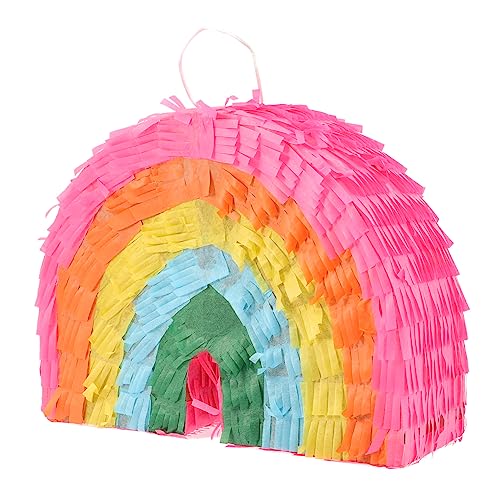 TOYANDONA Regenbogen-piñata Kleine Piñata Spielset Für Kinder Spielzeuge Hängende Piñata Leckereien Hasen-piñata Karneval Piñata Cinco De Mayo-kuchendekorationen Wolke Pinata Colorful Papier von TOYANDONA