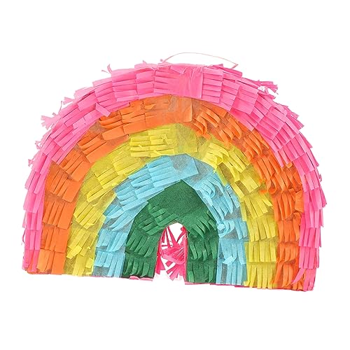 TOYANDONA Regenbogen-piñata Kleine Piñata Spielset Für Kinder Spielzeuge Hängende Piñata Leckereien Hasen-piñata Karneval Piñata Cinco De Mayo-kuchendekorationen Wolke Pinata Colorful Papier von TOYANDONA