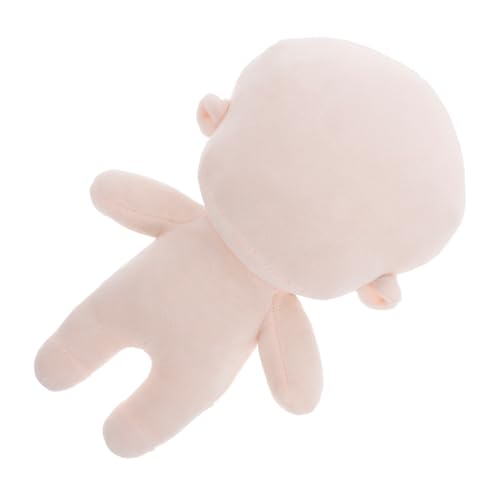 TOYANDONA Schlichte Puppe Plüsch-Skelettpuppe Puppenkörper Handgefertigtes Spielzeug Plüschpuppen Stoffpuppe Puppenrohling Puppenherstellung Textilpuppe Puppenzubehör kurzer Plüsch Beige von TOYANDONA