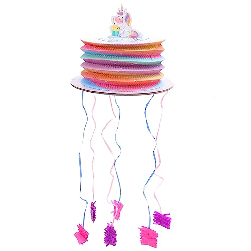 TOYANDONA Schnur Kleine Kuchen-Piñatas Fiesta-Party-Dekorationen zappeln Partyzubehör party halloween mitgebsel kindergeburtstag Kreative Pinata Kinderparty Pinata Papier von TOYANDONA