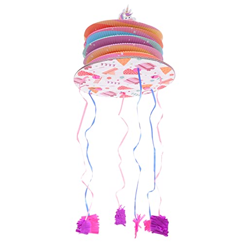 TOYANDONA Schnur Kleine Kuchen-piñatas Geburtstags-laternen-pinata Baseball-gastgeschenke Piñata Spielzeuglaterne Piñata-stick Pinata-kostüm Für Frauen Kind Papier Geschenkbox Zylinder von TOYANDONA