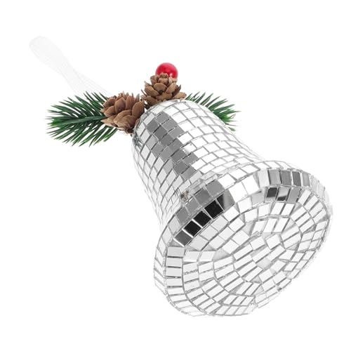 TOYANDONA Weihnachtsbaumglocken Discokugel Weihnachtsschmuck Für Baum Disco-Kugel-tischdekoration Trendiges Dekor Jubiläumsverzierung Spiegelglocken Disco-raumdekoration Schaum Silver von TOYANDONA