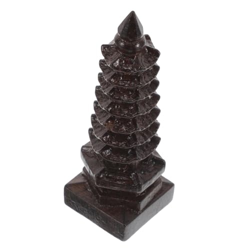 TOYANDONA Wenchang Turm Ornament Feng Shui Bürodekoration Heimbüro Dekoration Tischdekoration Pagodendekoration Tischdekoration Feng Shui 3D Turmmodell Pagode Heimdekoration von TOYANDONA