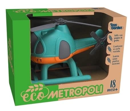 Ökologische Helikopter aus Weizenstroh – Verpackung aus recyceltem Papier von TOYS GARDEN