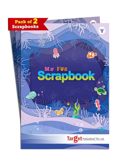 A4 Scrapbooks für Kinder (2 Stück, je 32 Seiten) | DIY Scrapbooking Fotoalbum | Buntes Scrapbook | Perfektes Fotobuch für Geburtstag, Jahrestag, Hochzeit, Schulprojekt | Mehrfarbig von TOYVENTURES