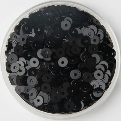 Flache, runde PVC-Pailletten in Porzellanfarbe, 3 mm, 4 mm, 5 mm, 6 mm, 8 mm, 10 mm, für die Schmuckherstellung, DIY-Nähzubehör. von TPIONEER