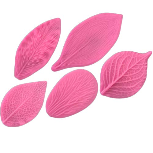 Silikonform für Fondant, Kuchen, Pfingstrose, Rose, Blumendekoration, 5 Stück von TQUXNGA