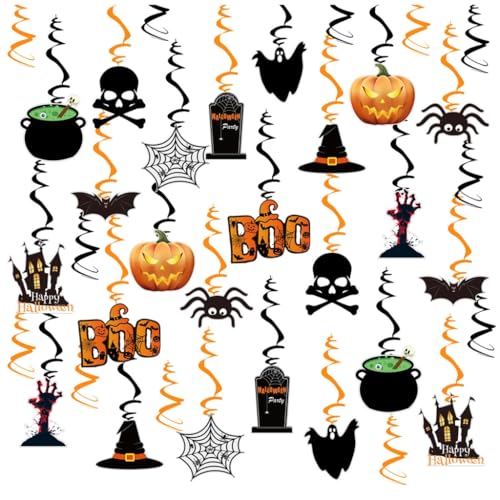 TQUXNGA Hängende Wirbel Dekorationen Halloween Themed Decke Luftschlangen Party Supplies Elegante Innen- und Außendekorationen von TQUXNGA